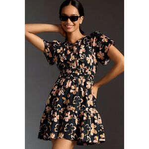 Anthropologie Somerset Mini Dress, Pockets, 100% cotton, size L